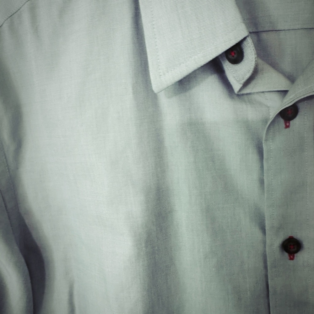 Untuckit Light Gray Button Down Shirt - image 2